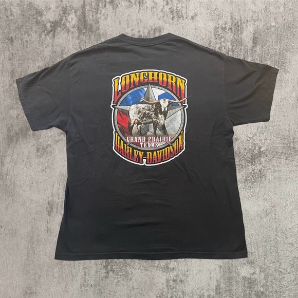 Harley Davidson y2k long horn prairie Texas graphic t shirt sz xl - Picture 2 of 3